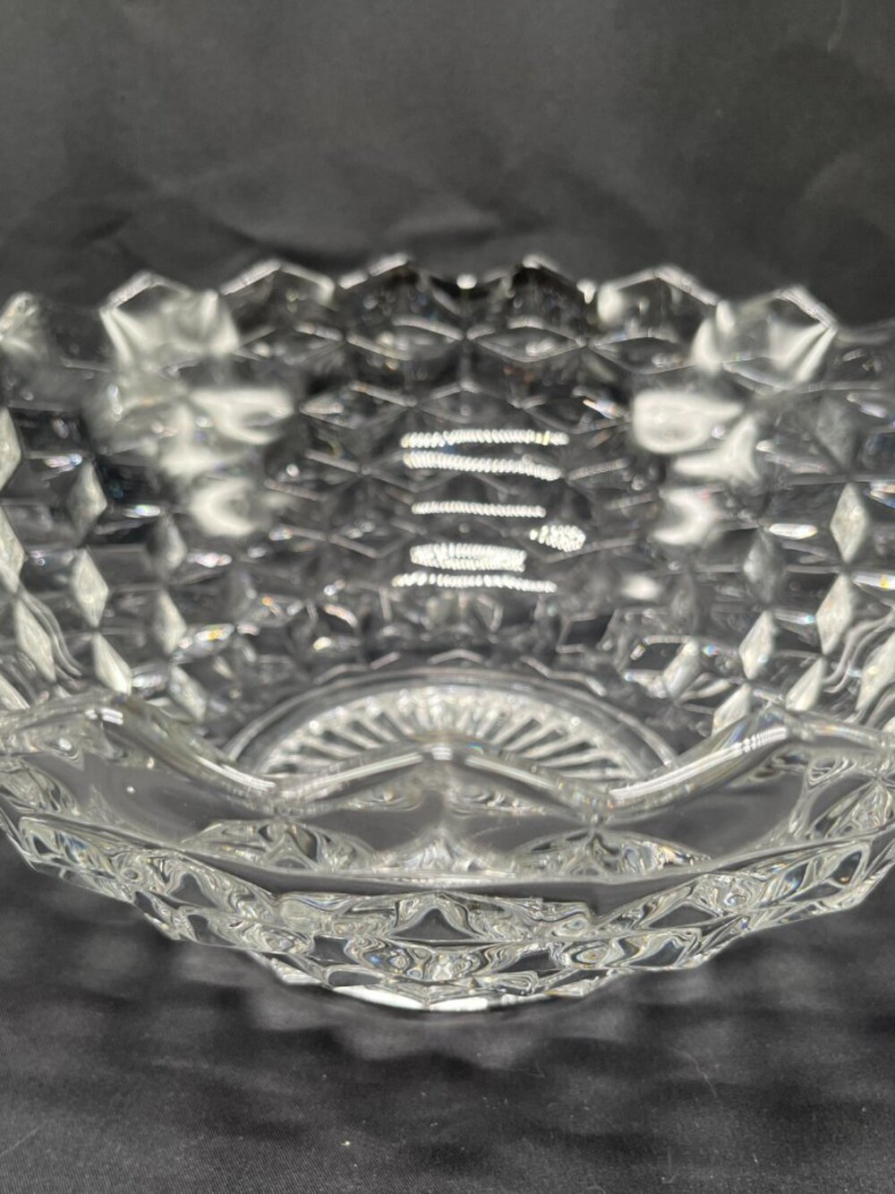 Vintage Fostoria American Clear #2056, Pressed Glass Bowl